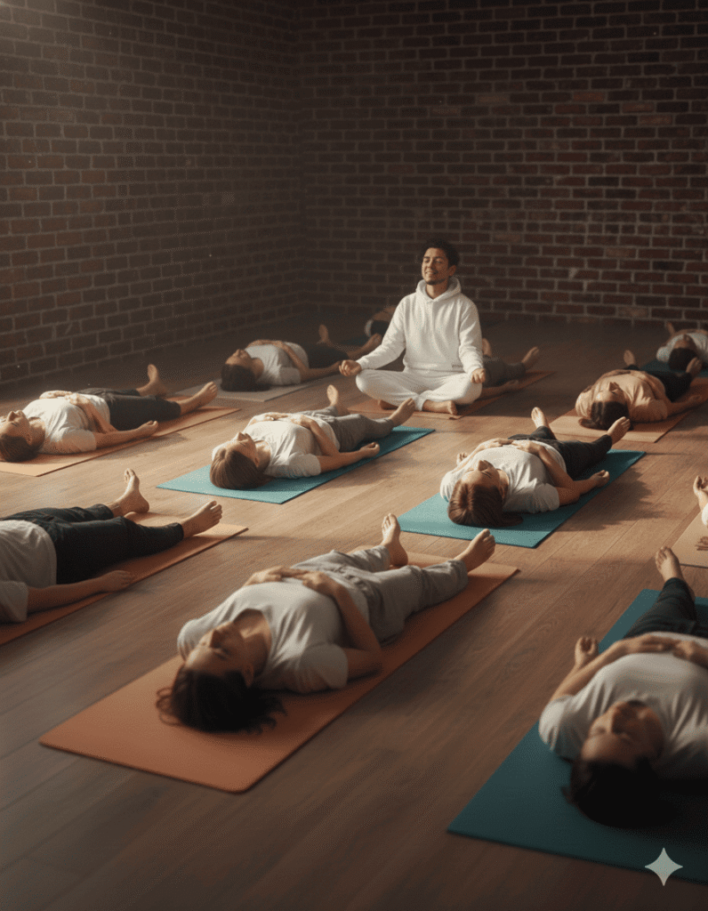 1 jovenes respirando